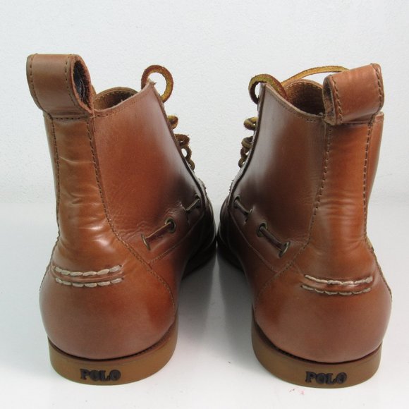 POLO by Ralph Lauren Men\'s Brown Leather Boots Size 10D